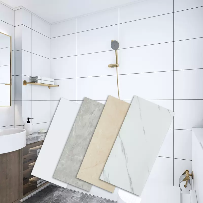 卫生间贴纸防水墙贴浴室瓷砖遮丑补洞背景墙装饰仿大理石自