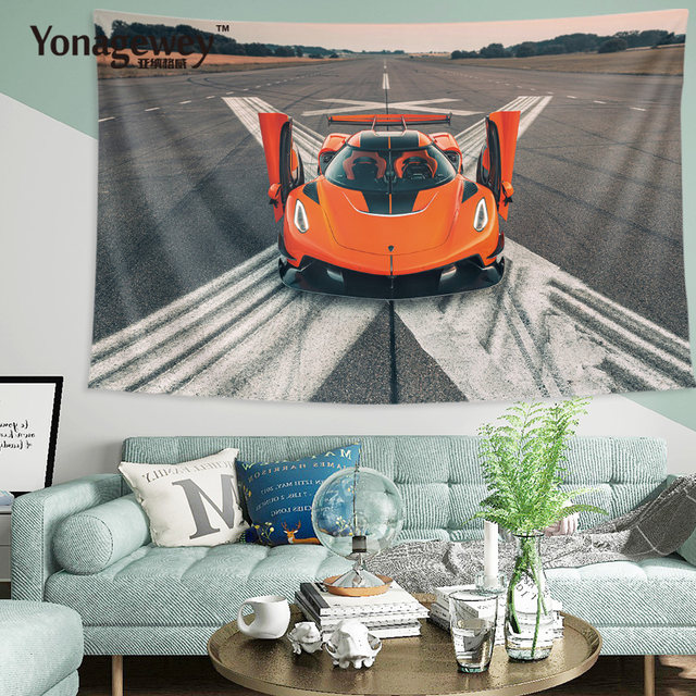 Koenigsegg Koniser Ghost Ghost Supercar Around the decorative background cloth wall fabric poster poster tapestry hanging cloth

