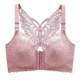 
Summer front button butterfly beautiful back large size underwear for women adjustable fat mm big breasts look small without steel rings and pair bra
