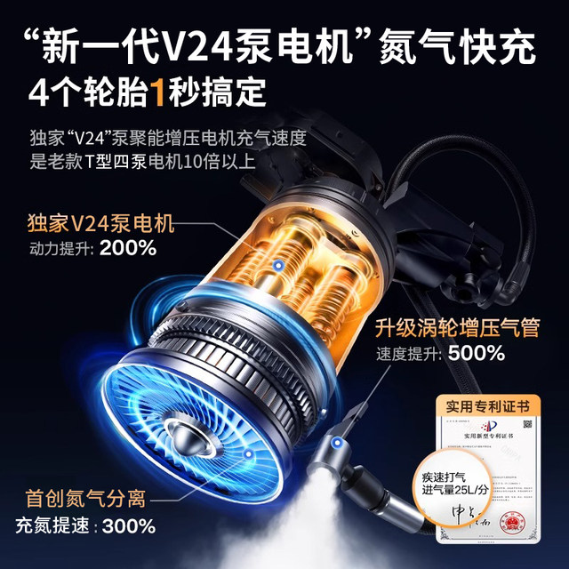 Leben Car Wireless Air Pump Portable Car Electric Pump Car Tire Car Inflator