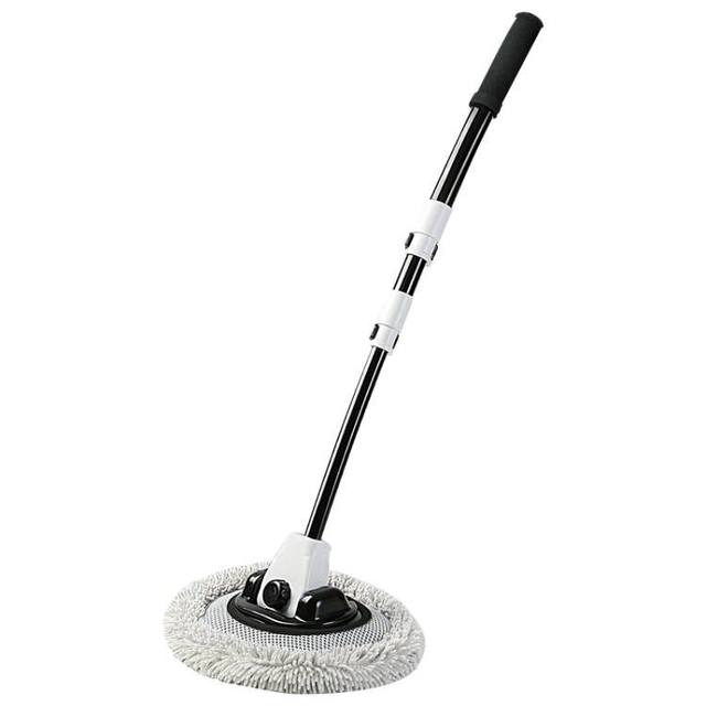 Leben curved pole car wash mop does not damage the car paint soft bristle telescopic car brush special dust duster artifact