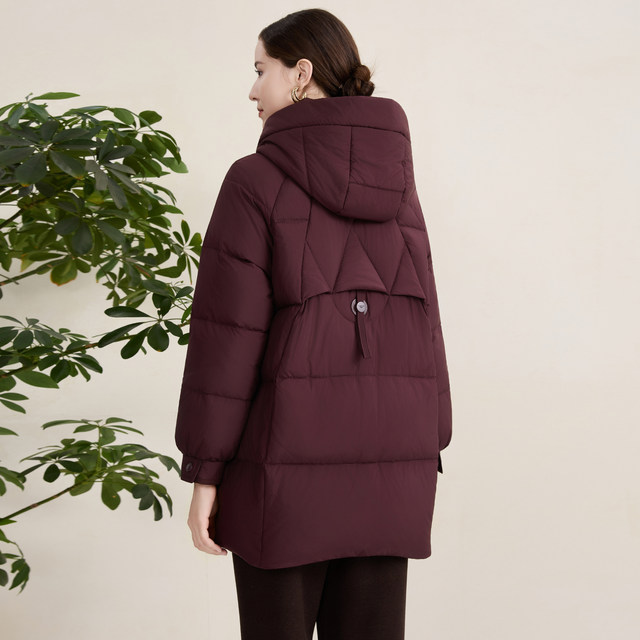 
Enjoyable years middle-aged mother's down jacket mid-length loose large size warm winter new coat