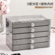 Jewelry box Multi-layer anti-oxidation velvet cloth exquisite earrings necklace bracelet jewelry storage box high-end accessories hand decoration box