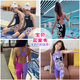 Zhouke girls swimwear new style children's medium and large children's girls five-piece one-piece quick-drying professional racing training swimsuit
