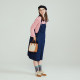 PRTH age -reduced net red strap skirt female versatile loose casual covered thin A -shaped long denim skirt