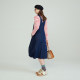 PRTH age -reduced net red strap skirt female versatile loose casual covered thin A -shaped long denim skirt