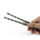 Impact drill bit, electric hammer drill bit, square handle, four pits, round handle, two slots, extended through-wall concrete opening drill 6mm-12mm