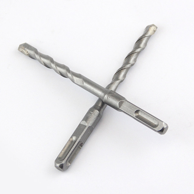 Impact drill bit, electric hammer drill bit, square handle, four pits, round handle, two slots, extended through-wall concrete opening drill 6mm-12mm