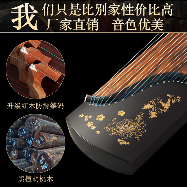 Qinxi Guzheng Beginner's entry level tenth level professional playing children's guzheng official flagship store musical instrument