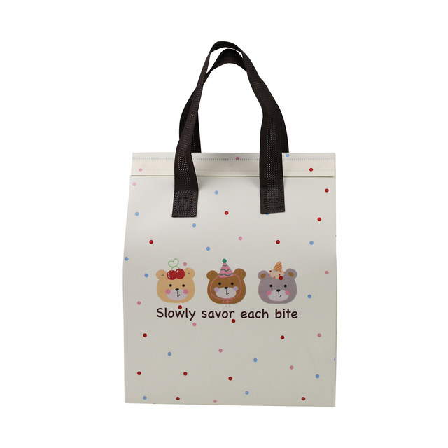 Disposable insulation bag customized aluminum foil takeout special commercial dessert milk tea barbecue non-woven portable bag
