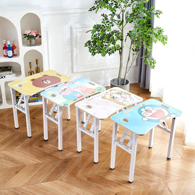 Children's writing table, household foldable table, student desk, children's homework desk, simple study desk and chair set