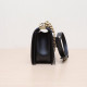 Middle-aged 95 new Chanel/Chanel shoulder bag Leboy black lychee leather 30 open