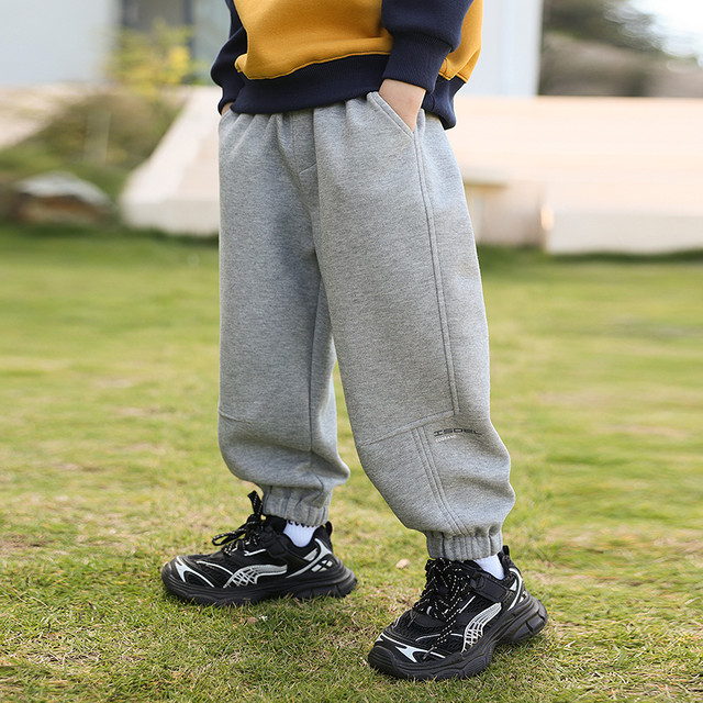 Yubao Dangjia Children's Clothing Boys' Pants Children's Sport Pants Spring and Autumn Style 2025 New Style Medium and Large Children's Spring Sleep Pants Trend