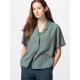 Can be returned within 1 hour Korean direct mail uniqlo shirt linen short sleeve authentic fashion versatile comfortable simple

