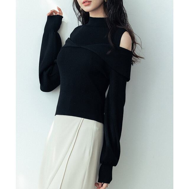 1h refundable Japan direct mail SAISON DE PAPILLON 2024 spring and summer new women's off-shoulder short model
