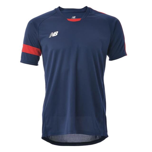 Japan direct mail New Balance youth sports shirt JJTF0489-NRD navy red