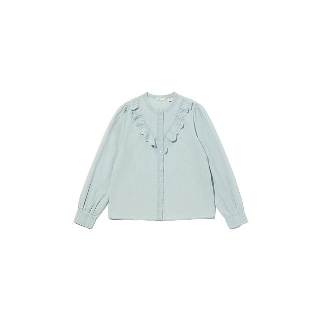 
1h refundable Japanese direct mail Levi's women's high-neck button design mid-length top 003HE00 new