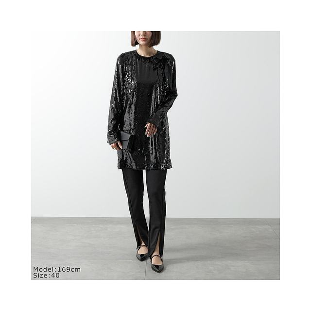 Japan Direct Mail N21 Women's Long Sleeve Sequins Trobe Coat Round Collar Flower Dress H041 5
