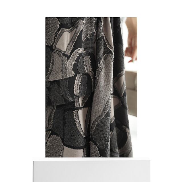 Japan Direct Mail compatible with S3L unique midskirt with flared overlapping pattern trendy and high-end
