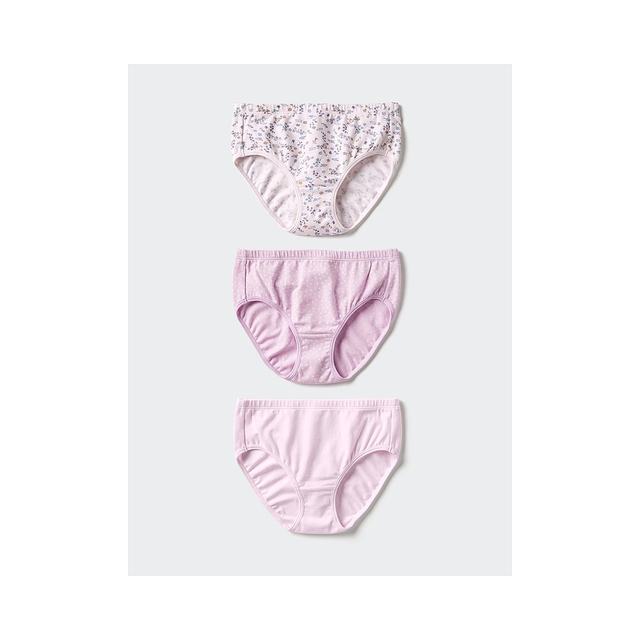 
Japanese tide running errands UNIQLO Girls stretch cotton underwear/3-piece set 70 LIGHT PURPLE K