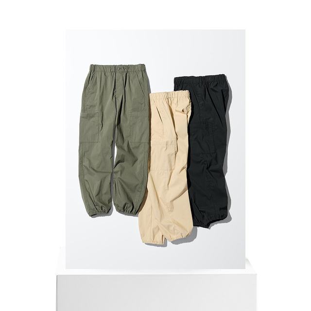 
Japanese errand running UNIQLO Uniqlo workwear jogging pants 09 BLACK KIDS 100 476760