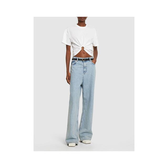 Hong Kong Direct Mail Rabanne Ms. Logo Cotton Short T -shirt White ...