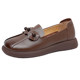 Genuine leather soft sole mother shoes 2025 new middle-aged and elderly women's shoes comfortable and not tired, large-size flat shoes for women