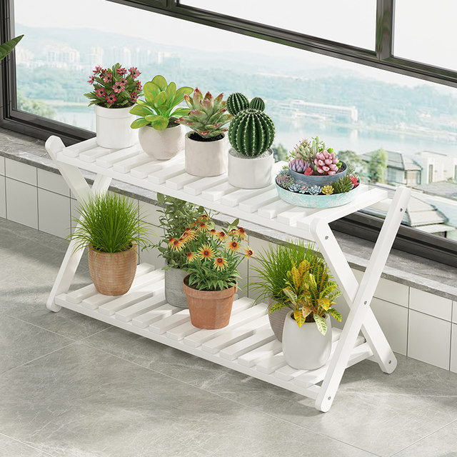 Indoor flower rack storage rack balcony flower rack living room floor ...