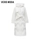 Vero Moda Outlet down jacket for women in winter new white duck down 90% long straight hooded versatile and fashionable