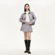 Vero Moda Outlet Woolen Jacket Women's 24 New Winter Spliced ​​PU Collar Bat Sleeve Top 324427001