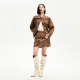 Vero Moda Outlet denim skirt summer new style camouflage retro fashionable patchwork waist street fashion