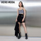 Vero Moda Outlet Skirt Summer New Sheepskin Pig Spliced ​​Pig Layer High-waisted Temperament Short Skirt for Women