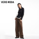 Vero Moda Outlet casual pants for women in autumn and winter new commuter mid-waist LOOSE style straight long pants versatile