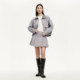 Vero Moda Outlet Skirt New Summer Style Wool Check Pleated Skirt Academy Style Short Skirts