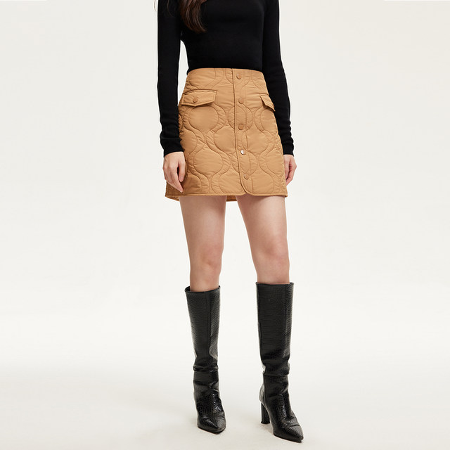 Vero Moda Outlet Skirt Summer New American casual retro A-line skirt Single-breasted short skirt trendy