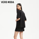Vero Moda Outlet T-shirt Short-sleeved Women's Summer New Loose Chain Decorative Printed Low-Shoulder Mid-Sleeve Top