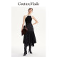 Vero Moda Outlet Skirt in summer new high-waist A-swing spliced ​​pleated skirt for commuting women versatile trend