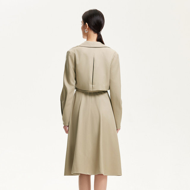 Vero Moda Trench Coat Women's 2025 Summer New Shopping Mall Same Dress Real Two 325121005
