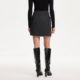 Vero Moda Outlet Skirt in summer new PU splicing Yadan style A-line short skirt commuting versatile and popular
