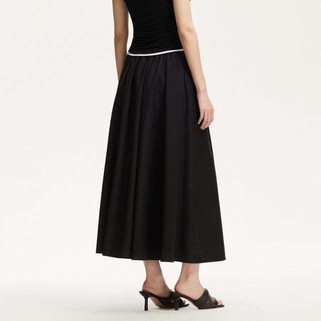 
Vero Moda Outlet Skirt 2025 Summer New High Waist Dangle Wide Edition Large Swing Umbrella Skirt All-match High-end