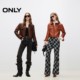 ONLY spring retro versatile slim sheep leather long-sleeved short leather jacket for women