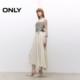 ONLY Summer Commuter Style A-line Organ Pleated Mid-length Skirt for Women