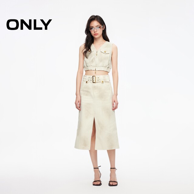 Summer casual versatile V-neck sleeveless short denim vest vest for women