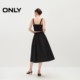 ONLY Summer Fashion Casual Solid Color Pocket Mid-length Skirt Umbrella Skirt Skirt Women
