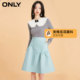 ONLY Summer Texture Sweet Princess Skirt High Waist Mid-length Skirt Women