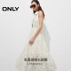 ONLY2025 summer new romantic style sleeveless off-shoulder neck lapel waist-hugging long skirt loose dress for women