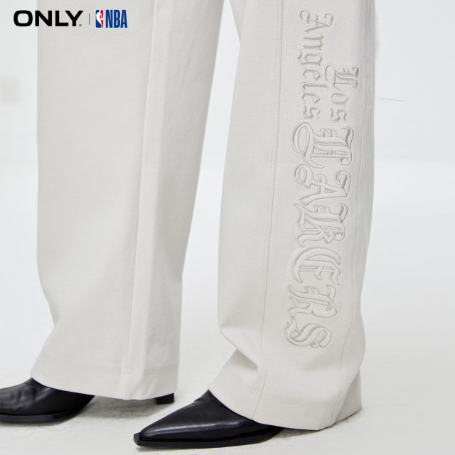 
ONLY Summer NBA co-branded trendy cool casual embroidered high-waist casual pants for women