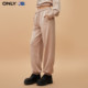ONLY Summer NBA Co-branded Embroidered High Waisted Foot Trousers Casual Pants for Women