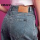 ONLY Outlet summer removable chain high waist dad pants jeans for women