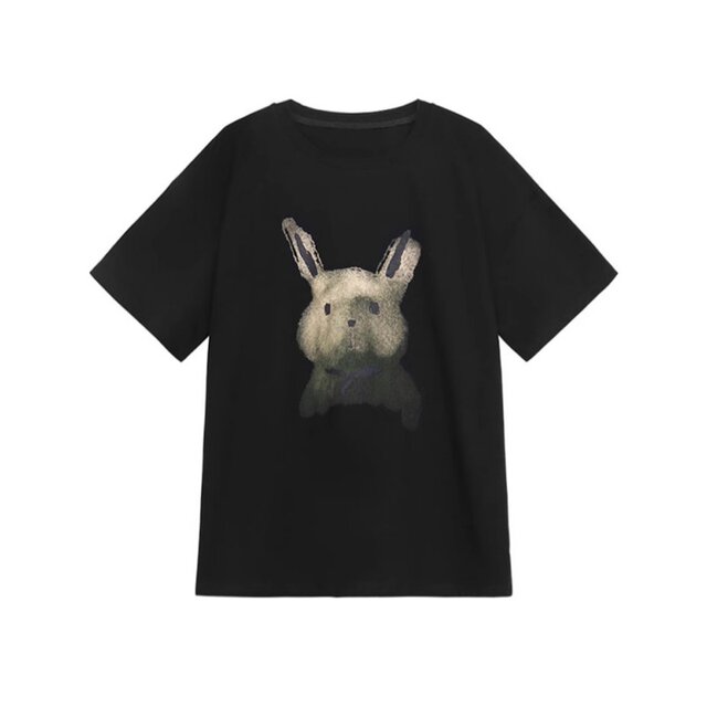 Pure cotton short-sleeved T-shirt for women in summer 2025 new American retro tie-dye printed loose black round neck top ins

